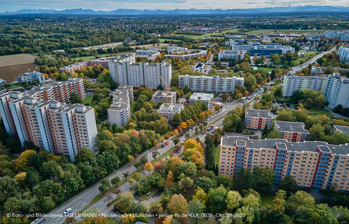 08.10.2020 - Aufstockungsbaustelle Oskar-Maria-Graf-Ring in Neuperlach